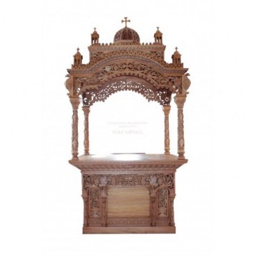 Holy Table Byzantine rhythm Baroque perforated with cubicle