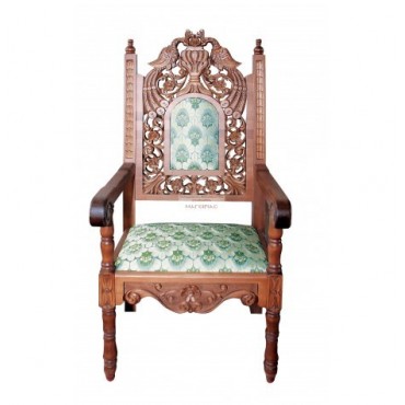Baroque perforated armchair