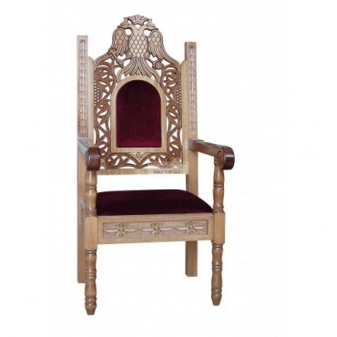 Byzantine style armchair perforated